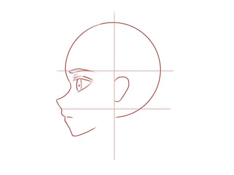 How to Draw the Head and Face – Anime-style Guideline Side View Drawing Tutorial – Mary Li Art