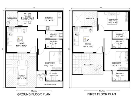 3 Bedroom Duplex Floor Plans With Garage | Review Home Co