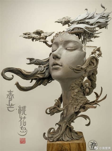 Stunning Sculptures Reimagine Women’s Hair as Surreal Landscapes | Colossal art, Portrait ...