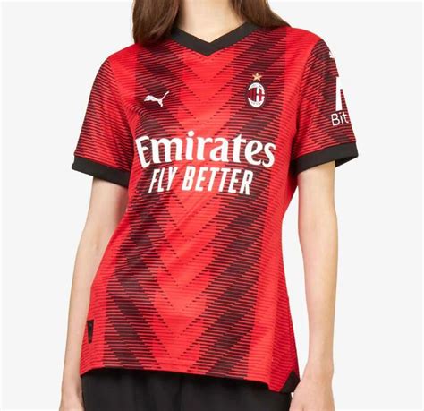 AC Milan Women Home Soccer Jerseys 2023/24 | AC Milan | Benz7 - Best Discount Soccer Jerseys ...