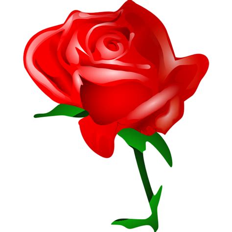 Red rose vector art | Free SVG