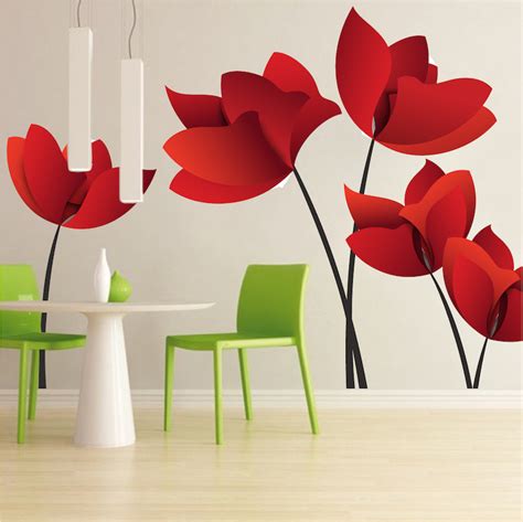 Flower Wall Decal Murals - Floral Decals - Primedecals