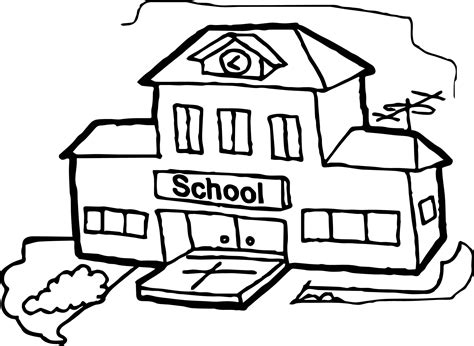 School House Drawing at PaintingValley.com | Explore collection of School House Drawing