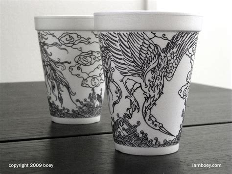 Simply Creative: Styrofoam Cups Art by Cheeming Boey