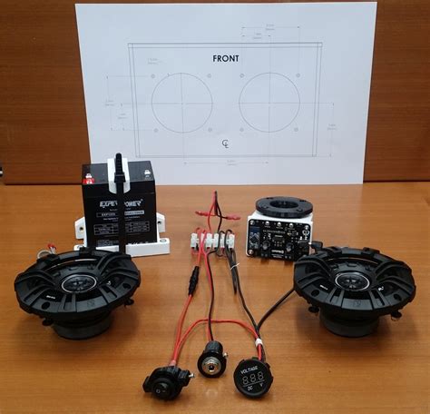 Battery Powered Bluetooth Speaker Kit With Voltmeter & Plug in - Etsy