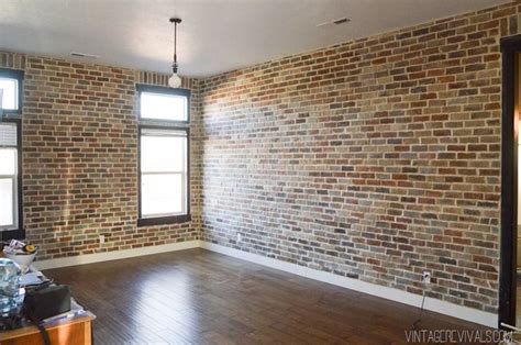 Grouting Brick Veneer | Brick veneer wall, Faux brick walls, Brick accent walls