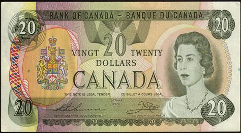 Canada 20 Dollar Note 1979 Queen Elizabeth II|World Banknotes & Coins Pictures | Old Money ...