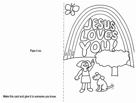 jesus loves you and me Colouring Pages