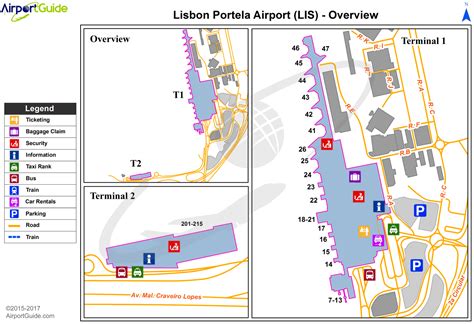 Lisbon - Lisbon Portela (LIS) Airport Terminal Maps - TravelWidget.com