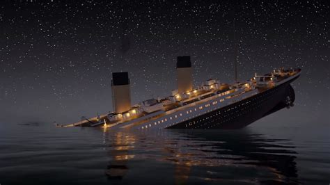 A Two Hour and 40 Minute Animation of the Titanic Sinking in Real Time