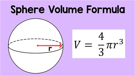 Volume Formula Sphere