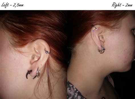 Ear lobe stretching project - 2/2,5mm by Morthax on DeviantArt