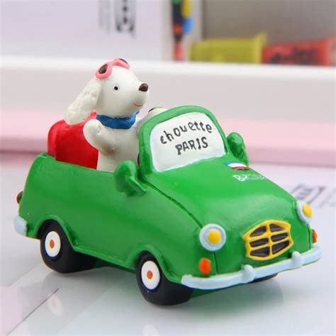 1PCS Cute 5cm Dog Car Resin Toy Doll Game Figure Statue Baby Toy For Children Kids Gifts Action ...