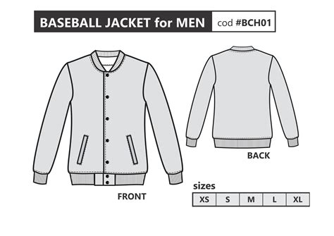 VARSITY JACKET PDF Sewing Pattern / Sizes Xs to Xl / Pattern | Etsy