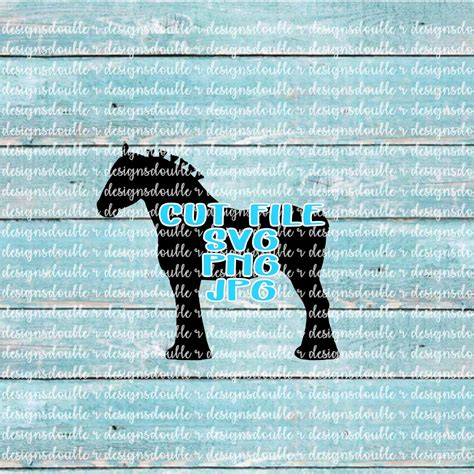 Shire Horse, Draft Horse Clip Art File for Small Business and Personal Use, Cricut, Silhouette ...