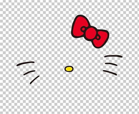 an image of a hello kitty face with a bow on it's head transparent background