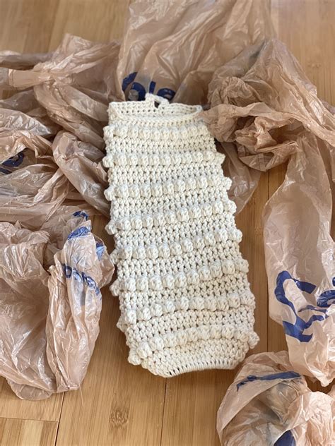 Crochet Plastic Bag Holder- Free Crochet Pattern - A Crafty Concept