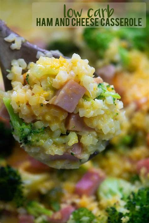 Ham Casserole with Cauliflower Rice - That Low Carb Life