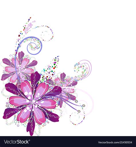 Flower arrangement in lilac Royalty Free Vector Image