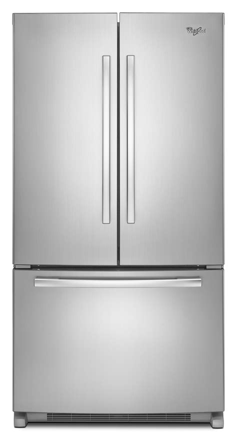 Whirlpool WRF532SMBM 22 cu. ft. French Door Bottom Freezer Refrigerator w/ Adaptive Defrost ...