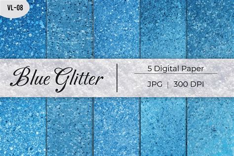 Blue Glitter Paper Backgrounds Graphic by mirazooze · Creative Fabrica