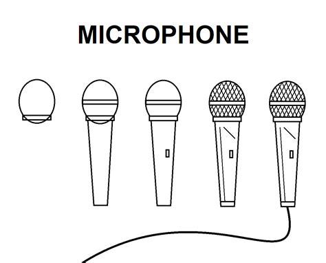 How To Draw A Microphone - Phaseisland17