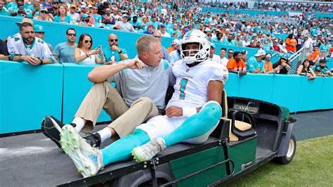 Dolphins' Tua Tagovailoa carted off the field with rib injury after taking big hit | Fox News