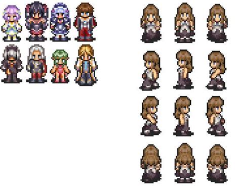 I will make 16bit rpg style sprites | Pixel art games, Cool pixel art, Pixel art characters