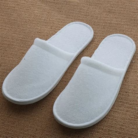 1Pair Towel Hotel Disposable Slippers Travel Spa Guest Shoes Terry Lot Hotel Travel Spa ...