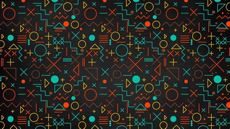 1920x1080 Resolution Geometric Shapes Pattern 1080P Laptop Full HD Wallpaper - Wallpapers Den