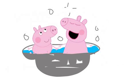 Peppa Pig's Bathtime by daddymcabee on DeviantArt