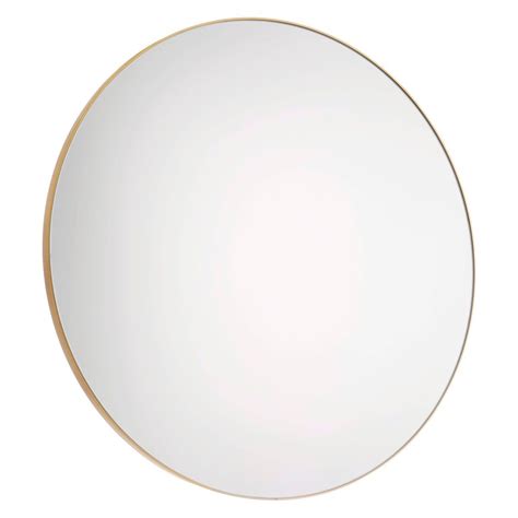 PATSY Large round gold wall mirror D82cm Lounge Mirrors, Hall Mirrors, Living Room Mirrors ...