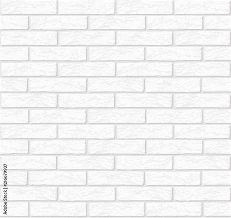 Vector white brick wall texture seamless - stock vector. Stock Vector | Adobe Stock