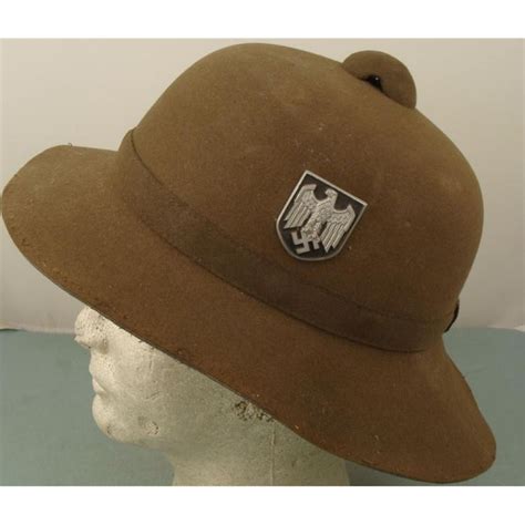 RARE ORIGINAL NAZI AFRIKA KORPS PITH HELMET