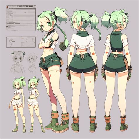 Anime Character Design Sheet