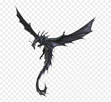 Black Dragon Render , Png Download - Black Dragon Transparent Background, Png Download - 616x691 ...