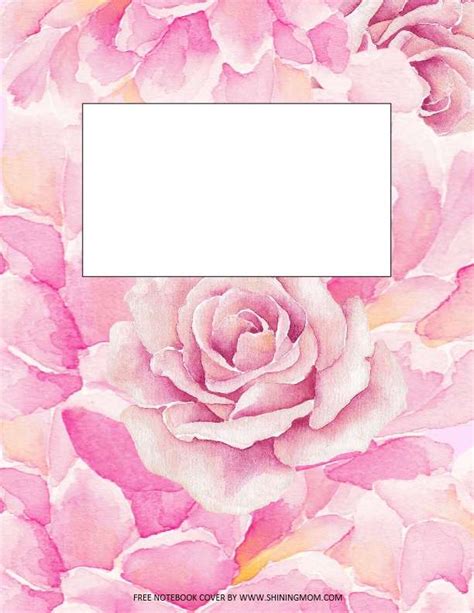 Aesthetic Printable Notebook Covers | Best Free Templates