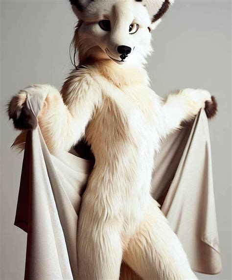 Arctic Fox fursuit reveal by RedtailTheBard on DeviantArt