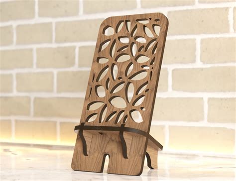 Laser Cut Wooden Mobile Phone Stand Cell Phone Holder Digital - Etsy