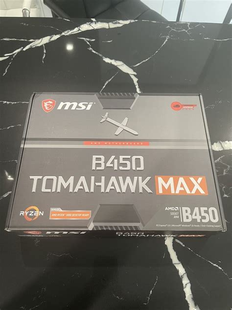 Used MSI Arsenal Gaming B450 Tomahawk Max AMD Ryzen AM4 Motherboard ATX Brand New - UBB.threads