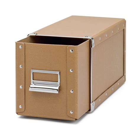 CD Storage Box with 1 Drawer, Brown | Manufactum