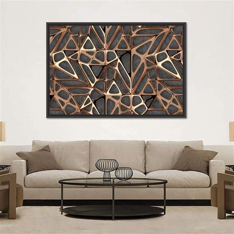 Gold Metal Lattice Wall Art | Digital Art | Lattice wall, Metal lattice, Wall canvas