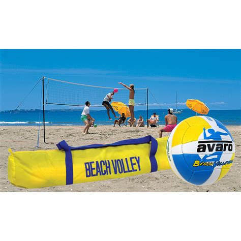 Avaro Beach Volleyball Set - Deluxe – Sports Distributors