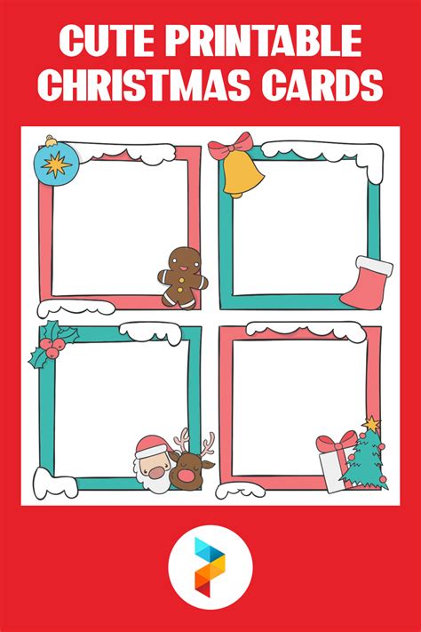 Cute Christmas Cards - 10 Free PDF Printables | Printablee