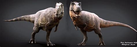 Giga and Rexy. . Real life size comparison between these two magnificent beasts : r/Dinosaurs