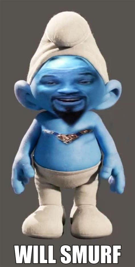 an image of a cartoon character with the caption will smurf