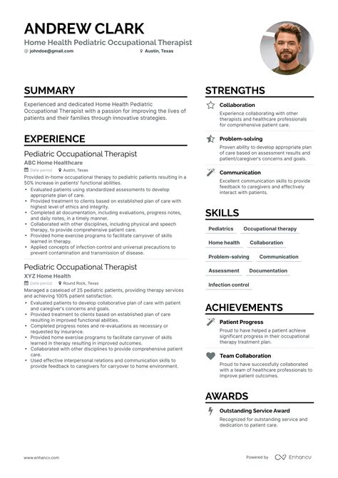 5 Occupational Therapist Resume Examples & Guide for 2024