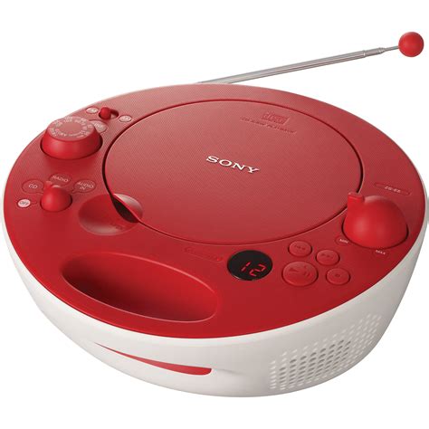 Sony ZS-E5 Colorful CD Boombox With AM/FM Tuner (Red) ZS-E5RED