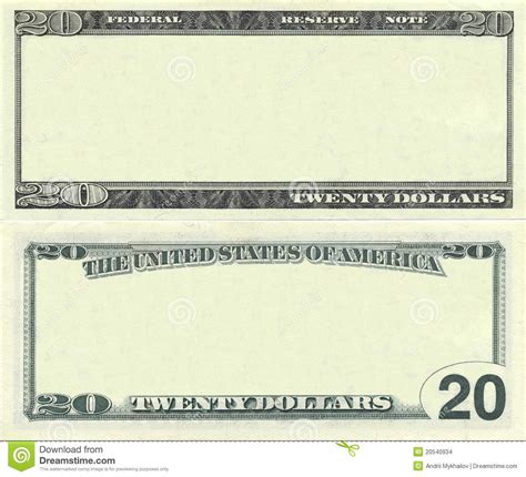 Photo about Clear 20 dollar banknote pattern for design purposes. Image of business, money ...