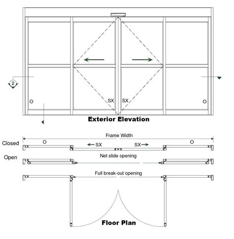 Sliding Door Elevation Symbol